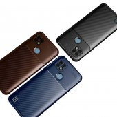 Realme C21 Kılıf Focus Karbon Kamera Korumalı Kılıf - 4