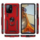 Xiaomi Mi 11T Pro Kılıf Sofya Yüzüklü Standlı Silikon Kılıf - 2
