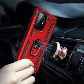 Xiaomi Mi 11T Pro Kılıf Sofya Yüzüklü Standlı Silikon Kılıf - 9