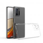 Xiaomi Mi 11T 5G Kılıf Lüx Kamera Korumalı Şeffaf Silikon Kılıf - 1