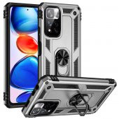 Xiaomi Redmi Note 11 Pro Kılıf Sofya Yüzüklü Stand Silikon Kılıf - 5