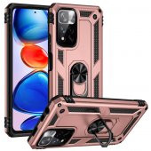 Xiaomi Redmi Note 11 Pro Kılıf Sofya Yüzüklü Stand Silikon Kılıf - 6