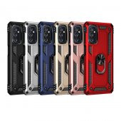 Samsung Galaxy M52 Kılıf Sofya Yüzüklü Standlı Silikon Kılıf thumbnail 1