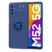 Samsung Galaxy M52 Kılıf Range Yüzüklü Standlı Silikon Kılıf - 5