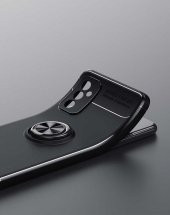 Samsung Galaxy M52 Kılıf Range Yüzüklü Standlı Silikon Kılıf - 10