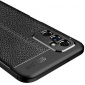 Samsung Galaxy M52 Kılıf Focus Deri Görünümlü Silikon Kılıf - 9