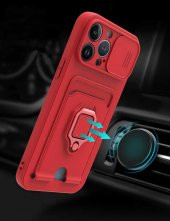 iPhone 13 Pro Max Kılıf Zuma Kamera Korumalı İpli Silikon Kılıf - 9