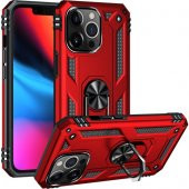 iPhone 13 Pro Max Kılıf Sofya Yüzüklü Standlı Silikon Kılıf - 5