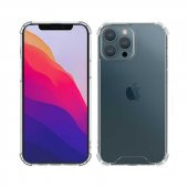iPhone 13 Pro Kılıf Olex TPU Antishock Şeffaf Silikon Kılıf - 1