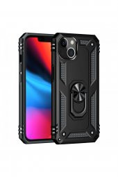 iPhone 13 Mini Kılıf Sofya Yüzüklü Standlı Silikon Kılıf thumbnail 2