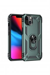 iPhone 13 Mini Kılıf Sofya Yüzüklü Standlı Silikon Kılıf thumbnail 7