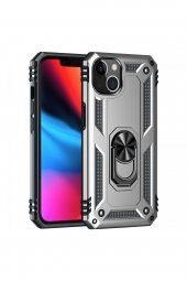 iPhone 13 Kılıf Sofya Yüzüklü Standlı Silikon Kılıf thumbnail 3