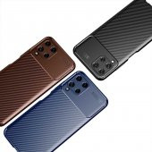 Samsung M32 Kılıf Focus Karbon Kamera Korumalı Kılıf - 7