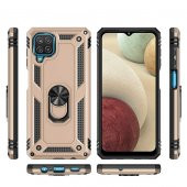 Samsung M22 Kılıf Sofya Yüzüklü Standlı Silikon Kılıf - 8