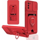 Samsung Galaxy A02S Kılıf Zuma Kartvizitli Yüzüklü Silikon Kılıf thumbnail 3