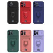 iPhone 13 Pro Max Kılıf Zuma Kartvizit Yüzüklü İpli Silikon Kılıf - 2