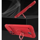 iPhone 13 Pro Max Kılıf Zuma Kartvizit Yüzüklü İpli Silikon Kılıf - 11