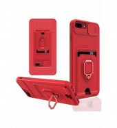 iPhone 7 Plus Kılıf Zuma Kartvizitli Yüzüklü İpli Silikon Kılıf - 2