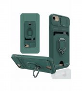 iPhone 6 Kılıf Zuma Kartvizitli Yüzüklü İpli Silikon Kılıf thumbnail 3