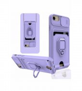 iPhone 6 Kılıf Zuma Kartvizitli Yüzüklü İpli Silikon Kılıf thumbnail 5