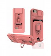 iPhone 6 Kılıf Zuma Kartvizitli Yüzüklü İpli Silikon Kılıf thumbnail 6