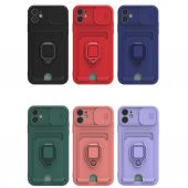 iPhone 11 Kılıf Zuma Kartvizitli Yüzüklü İpli Silikon Kılıf - 2