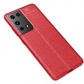 Samsung Galaxy S21 Ultra Kılıf Focus Derili Kamera Koruma Kılıf - 4