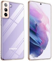 Samsung Galaxy S21 Plus Kılıf Lüx Şeffaf Silikon Kılıf - 1