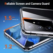 Samsung Galaxy S21 Plus Kılıf Lüx Şeffaf Silikon Kılıf - 4
