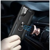 Xiaomi Poco M3 Pro Kılıf Sofya Yüzüklü Standlı Silikon Kılıf - 5