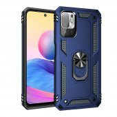 Xiaomi Poco M3 Pro Kılıf Sofya Yüzüklü Standlı Silikon Kılıf - 6