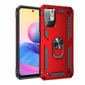 Xiaomi Poco M3 Pro Kılıf Sofya Yüzüklü Standlı Silikon Kılıf - 7