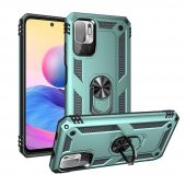 Xiaomi Poco M3 Pro Kılıf Sofya Yüzüklü Standlı Silikon Kılıf - 11