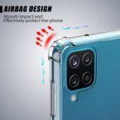 Samsung M12 Kılıf Olex TPU Antishock Şeffaf Silikon Kılıf - 5