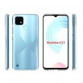 Realme C21 Kılıf Lüx Kamera Korumalı Şeffaf Silikon Kılıf thumbnail 3