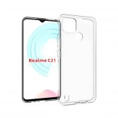 Realme C21 Kılıf Lüx Kamera Korumalı Şeffaf Silikon Kılıf thumbnail 4