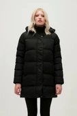 Bad Bear Kadın Siyah Kapüşonlu Nikita Mont - 1