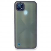 Realme C21 Kılıf Montreal Buzlu Kamera Korumalı Silikon Kılıf - 6
