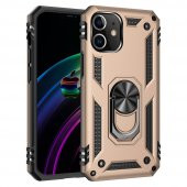 iPhone 12 Pro Kılıf Sofya Yüzüklü Standlı Korumalı Kılıf - 3