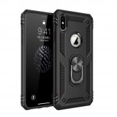 iPhone XS Max Kılıf Sofya Yüzüklü Standlı Korumalı Kılıf - 1