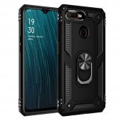 Oppo A12 Kılıf Sofya Yüzüklü Standlı Korumalı Kılıf - 1