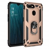 Oppo A12 Kılıf Sofya Yüzüklü Standlı Korumalı Kılıf - 4