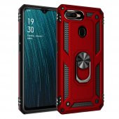 Oppo A12 Kılıf Sofya Yüzüklü Standlı Korumalı Kılıf - 6