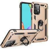 Samsung Galaxy A32 Kılıf Sofya Yüzüklü Standlı Korumalı Kılıf - 8