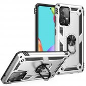 Samsung Galaxy A32 Kılıf Sofya Yüzüklü Standlı Korumalı Kılıf - 10