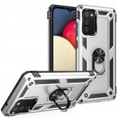 Samsung Galaxy A02S Kılıf Sofya Yüzüklü Standlı Korumalı Kılıf - 10