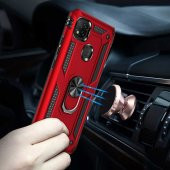 Xiaomi Redmi 9C Kılıf Sofya Yüzüklü Standlı Korumalı Kılıf - 5