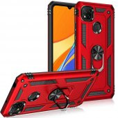 Xiaomi Redmi 9C Kılıf Sofya Yüzüklü Standlı Korumalı Kılıf - 6