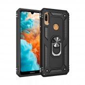 Huawei Y6 2019 Kılıf Sofya Yüzüklü Standlı Korumalı Kılıf - 1