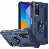 Huawei P Smart 2021 Kılıf Sofya Yüzüklü Standlı Korumalı Kılıf - 3